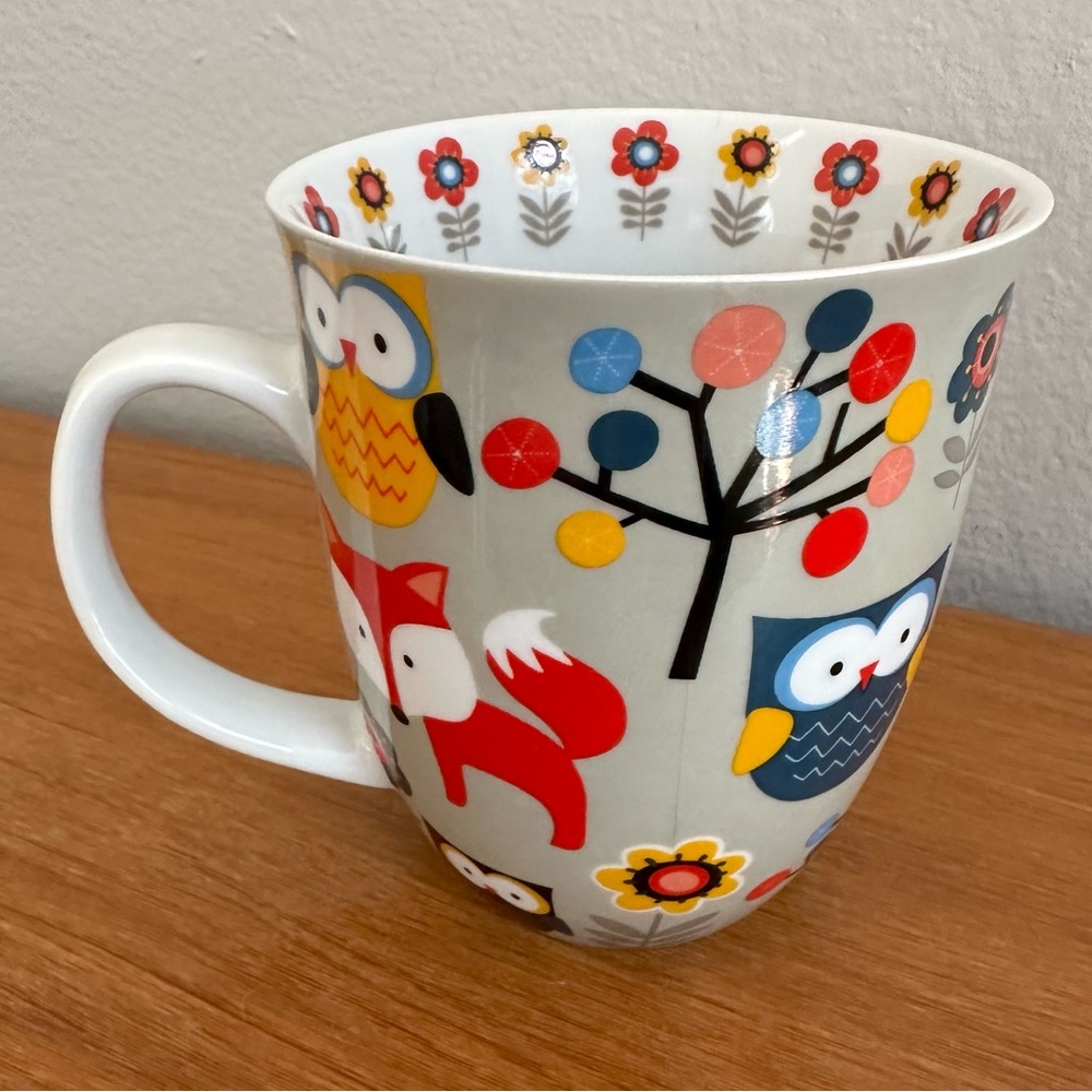 Woodland Friends by Creative Tops - retro style owl / fox / flower design - Picture 3 of 6